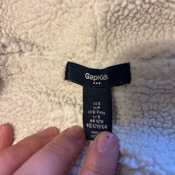 GAP Girls Bright Pink Zip-Up Hoodie with Faux Fur Trim - Picture 3 of 4